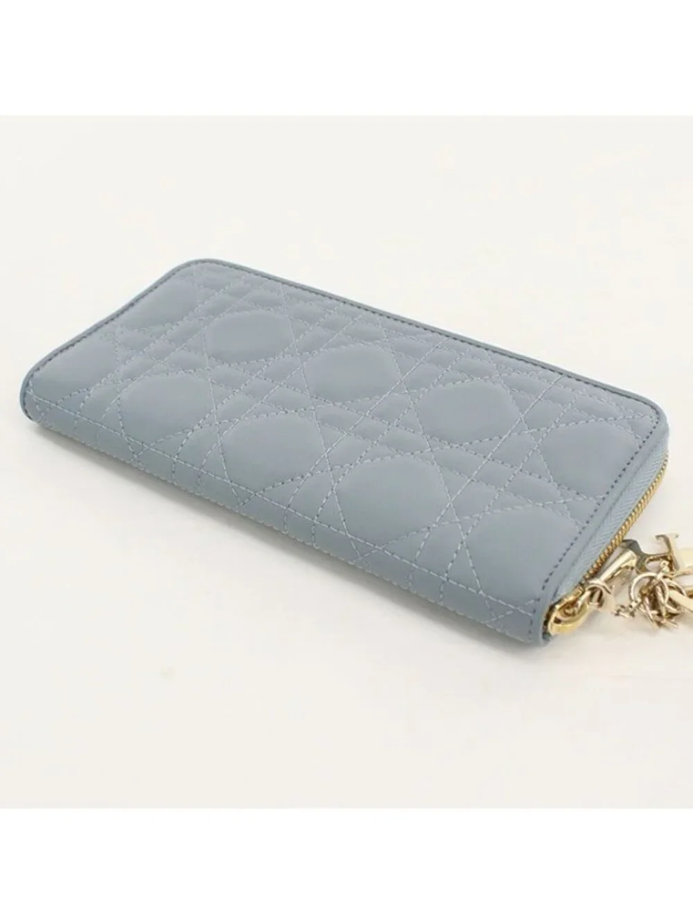 Dior Voyageur Wallet Zip Around Lambskin